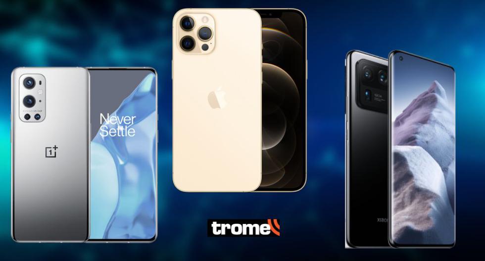 Características de un smartphone gama alta: potencia, diseño premium, alta resolución, cámara, almacenamiento y batería