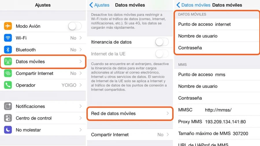 Cómo configurar el APN en iOS 12