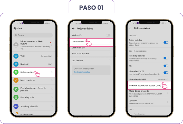 Cómo configurar el APN en un Huawei Y7