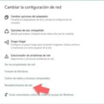 Cómo restablecer la conexión de red en Windows 10