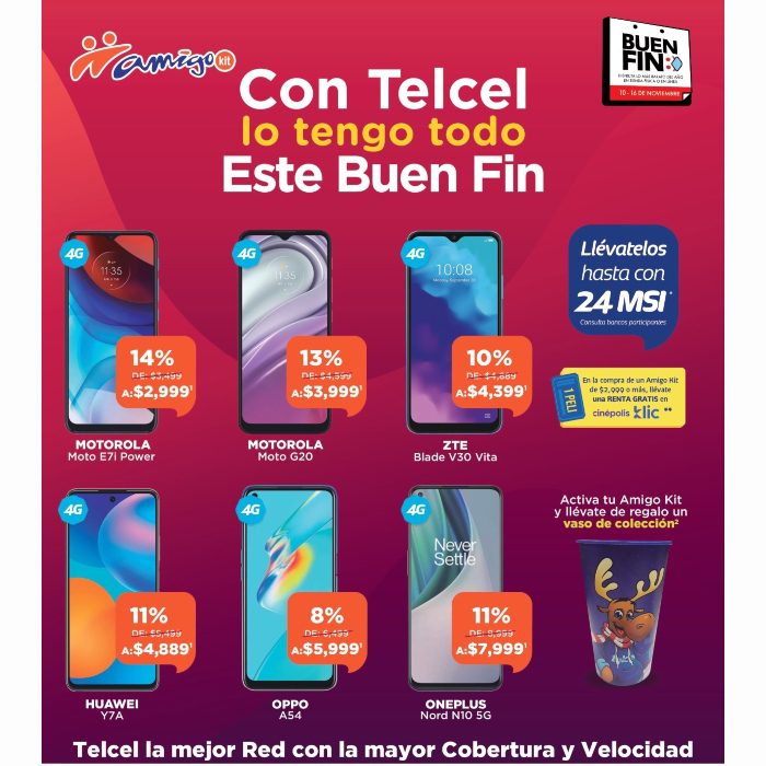 Ofertas prepago de Telcel: ¡Las mejores opciones en noviembre!