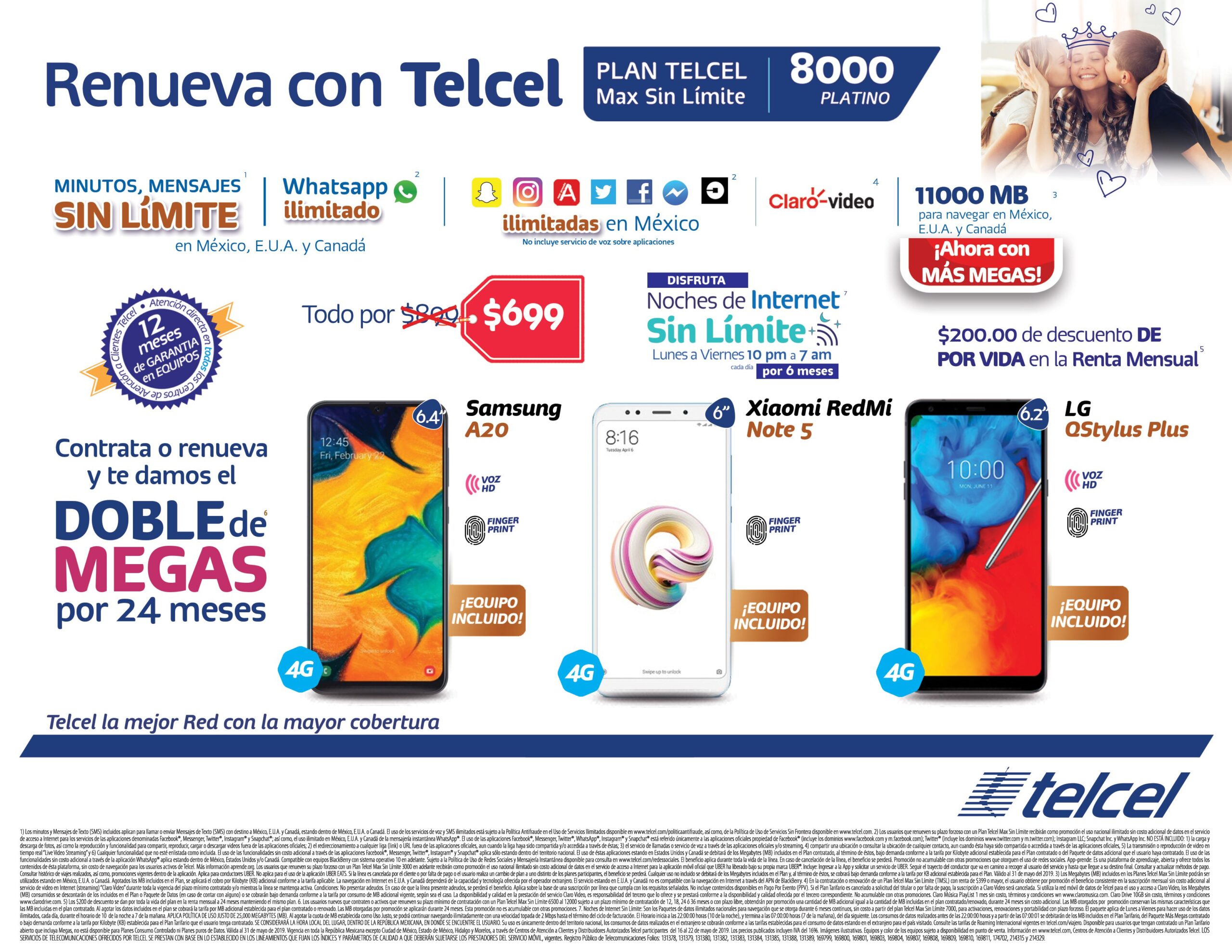 Opciones de renta y equipos en Telcel: ¡Conoce tus opciones ahora!