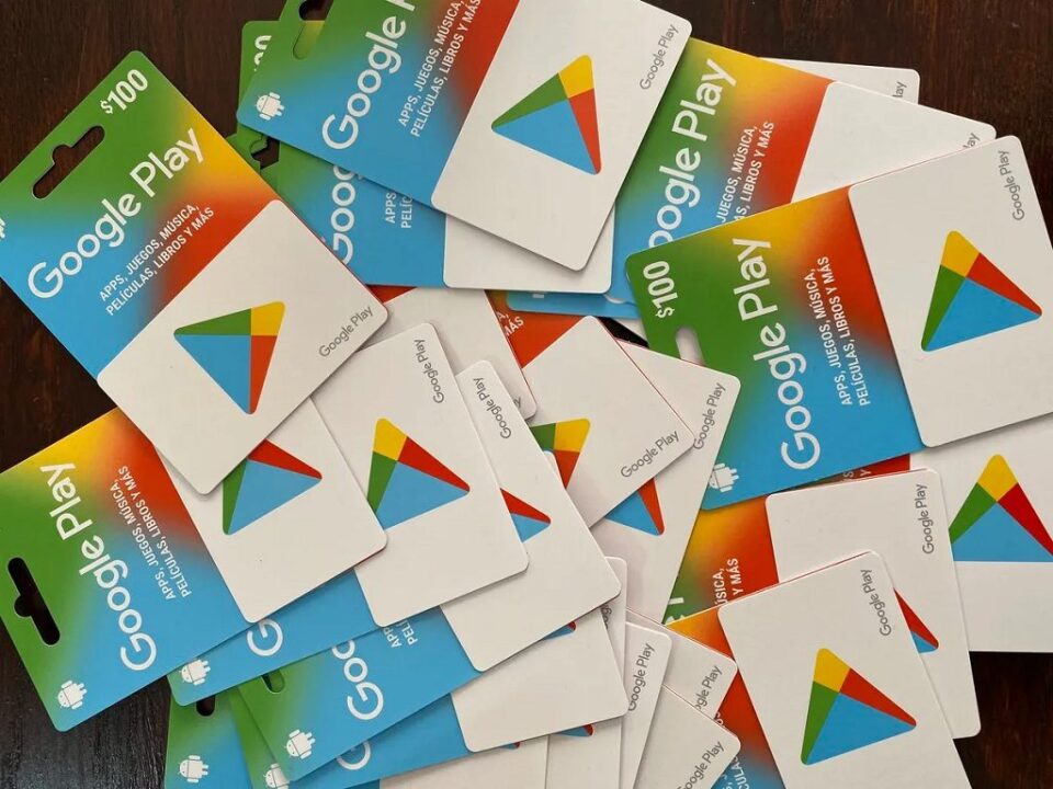 Encuentra tarjetas de Google Play en línea para comprar fácilmente